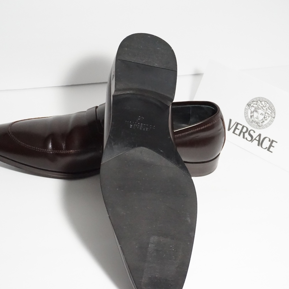 Versace Collection Patent Leather Derby Shoes - Picture 6 of 7
